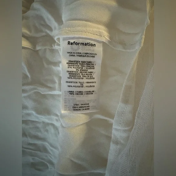 NWOT Reformation Alouette Dress Size 8 - Picture 6 of 6